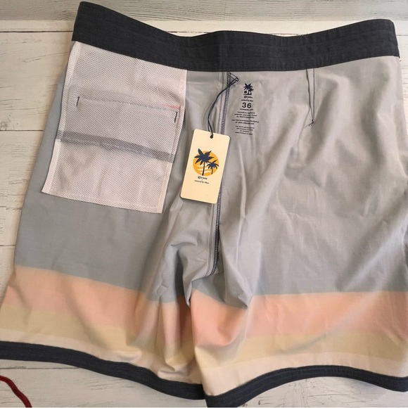 UBB x Corona Men Boardshorts 36 NWT 9" Inseam Recycled Eco-Friendly Swim Trunks - Picture 12 of 16
